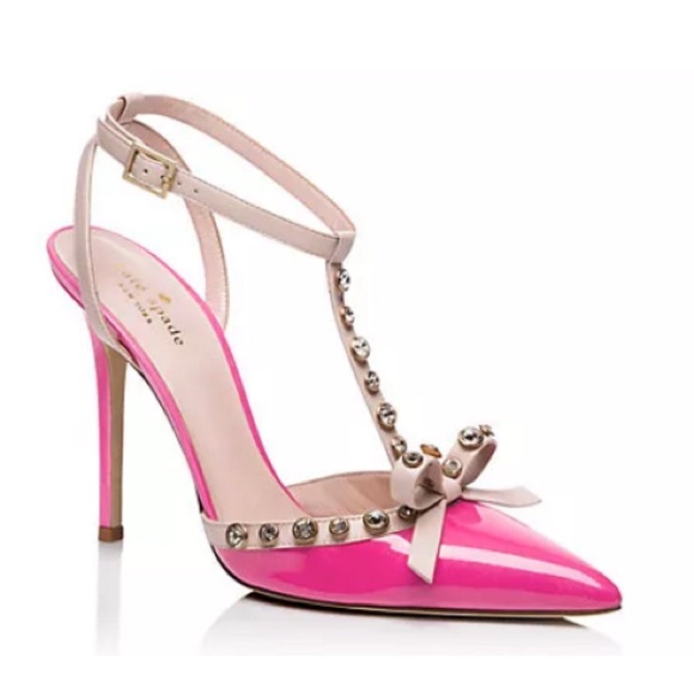NIB Kate Spade 2016 Lydia Patent Pink Heels Gorgeous